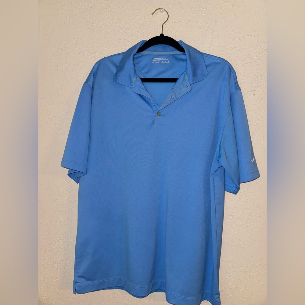 Nike Golf Dri- fit Polo Shirt in blue XL